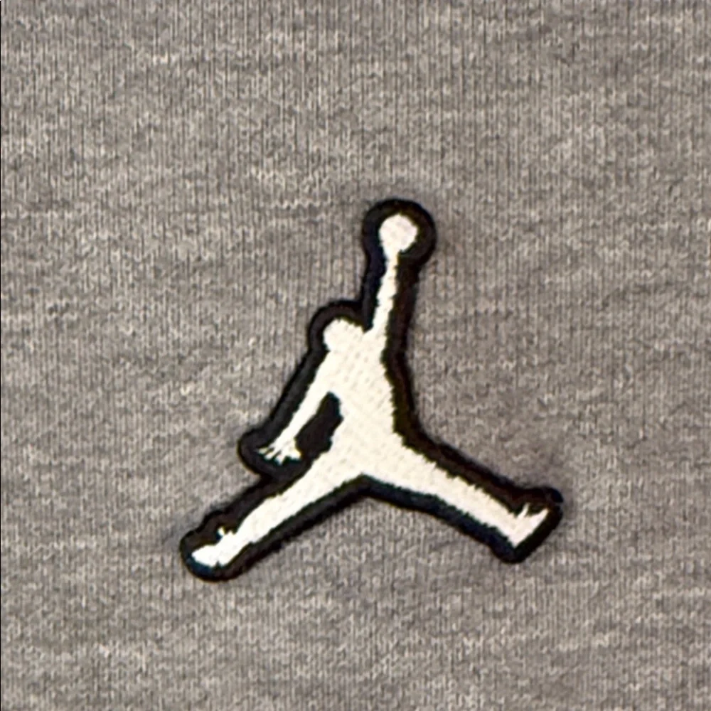 Air Jordan Heavy Gray Fleece Jumpman Hoodie Sweatshirt Embroidered Signature XL - Picture 4 of 12